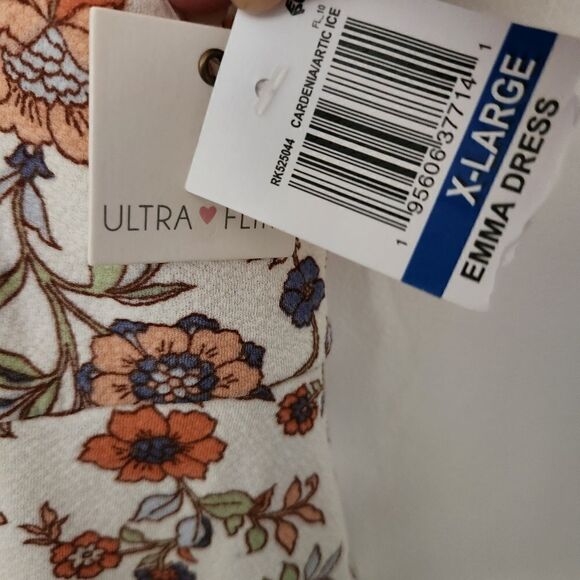 Ultra Flirt Womens Juniors Emma Cap Sleeve Mini Floral Dress Size XL - Picture 4 of 10